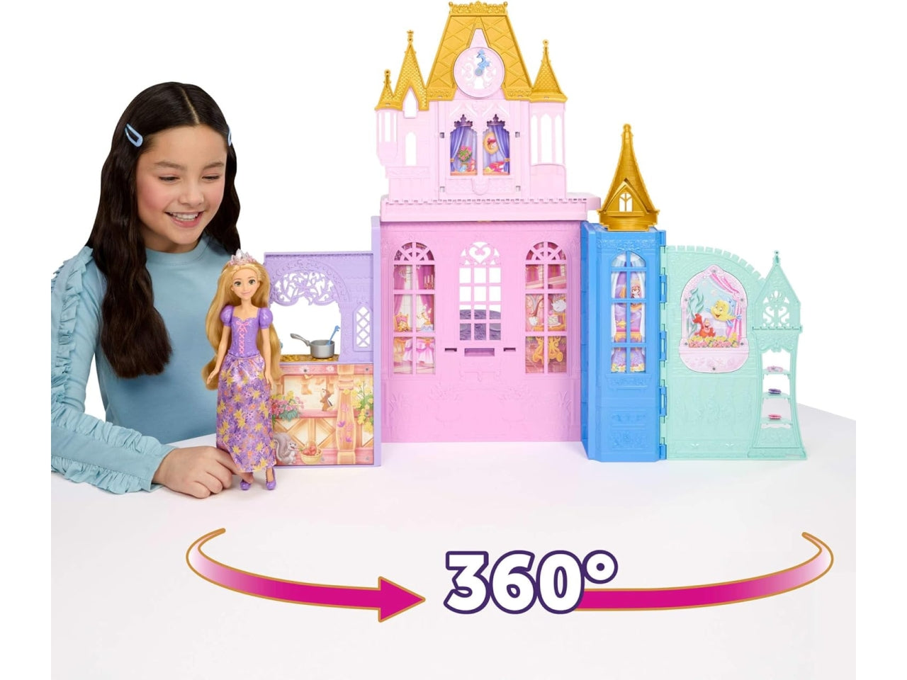 Disney princess castello raperonzolo con doll