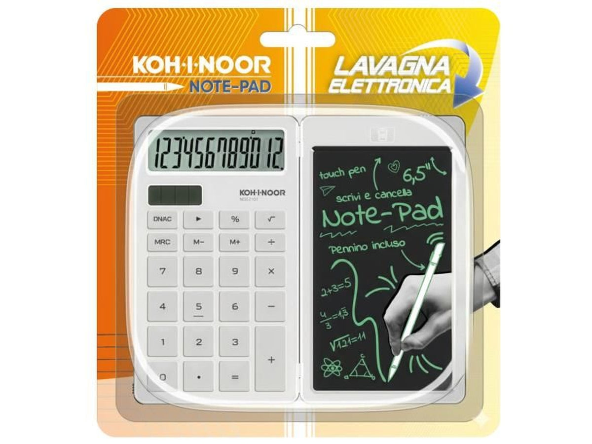 Calcolatrice 12 digit con note pad