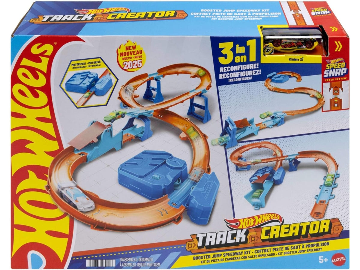 Hot Wheels track creator boosted jump speedway