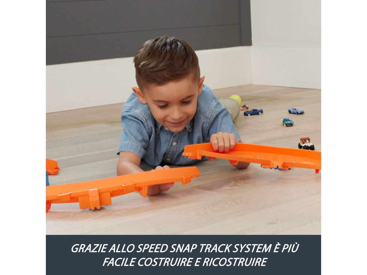 Hot Wheels track creator boosted jump speedway