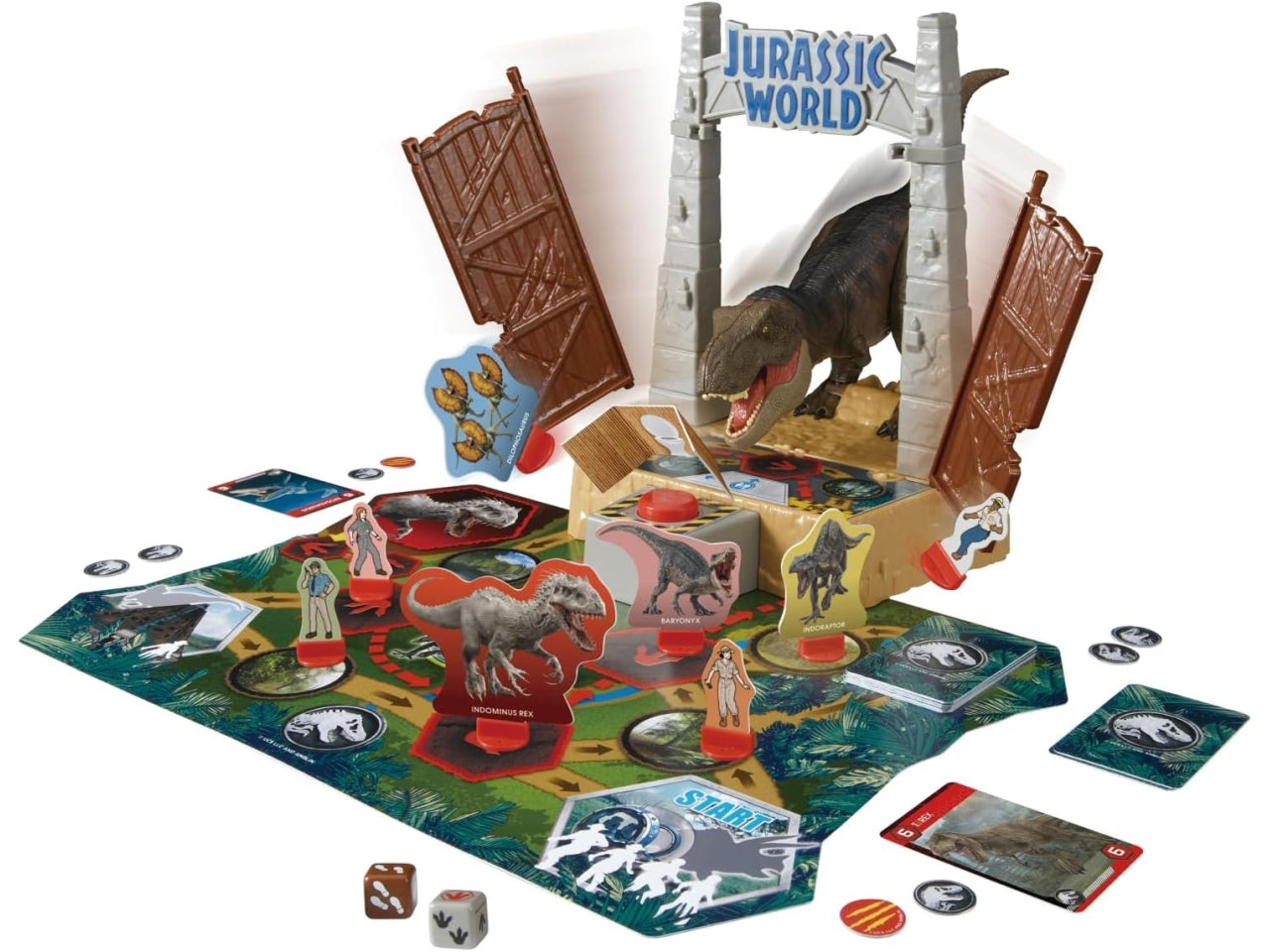 Jurassic world t-rex panic games