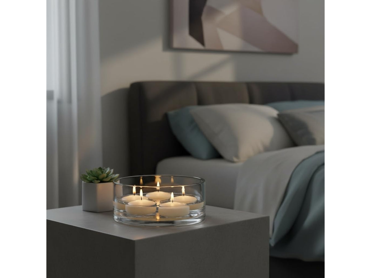 Candele galleggianti 5cm in confezione da 28 candele panna col.34