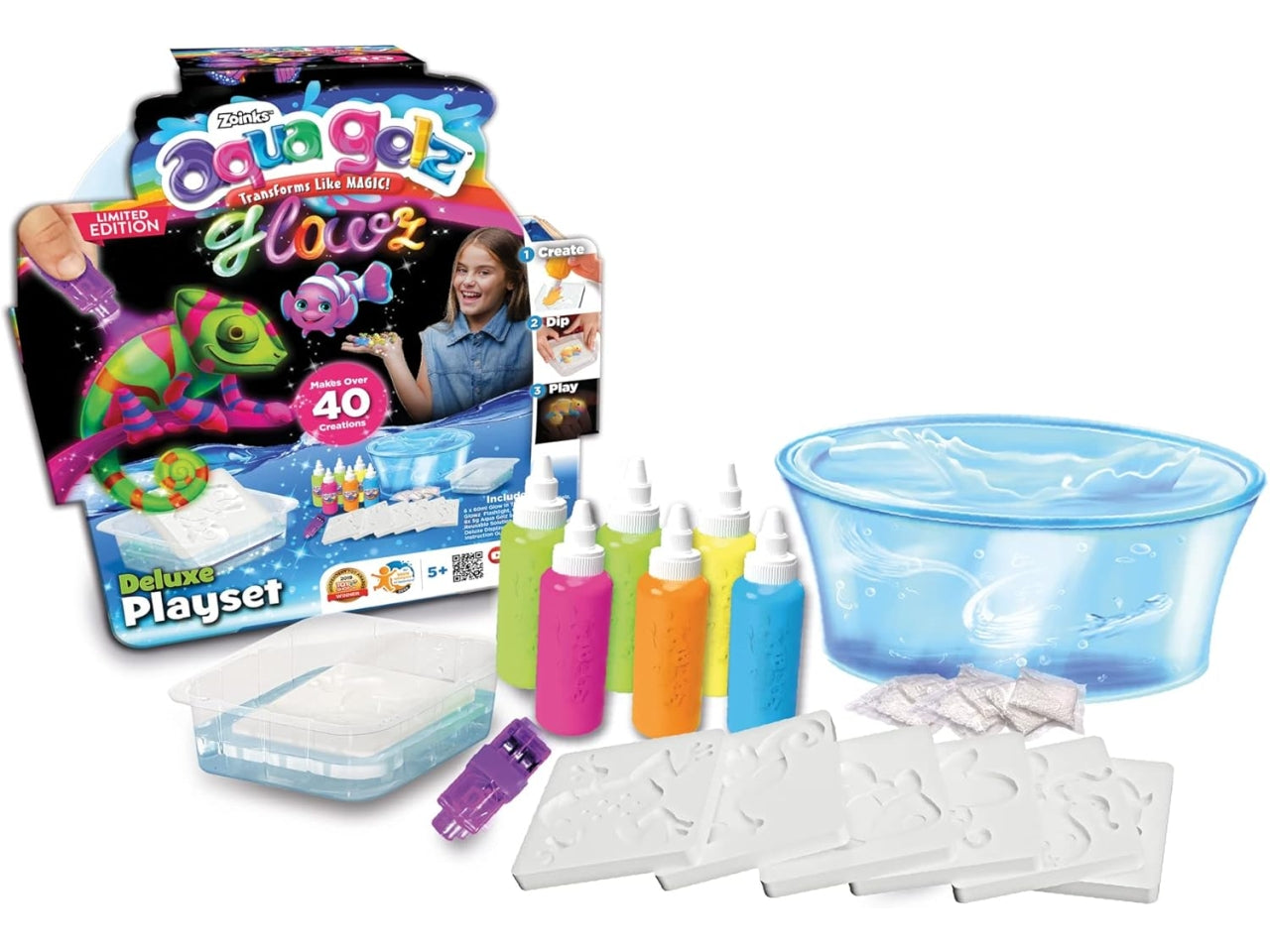 Aqua gelz deluxe set glow in the dark
