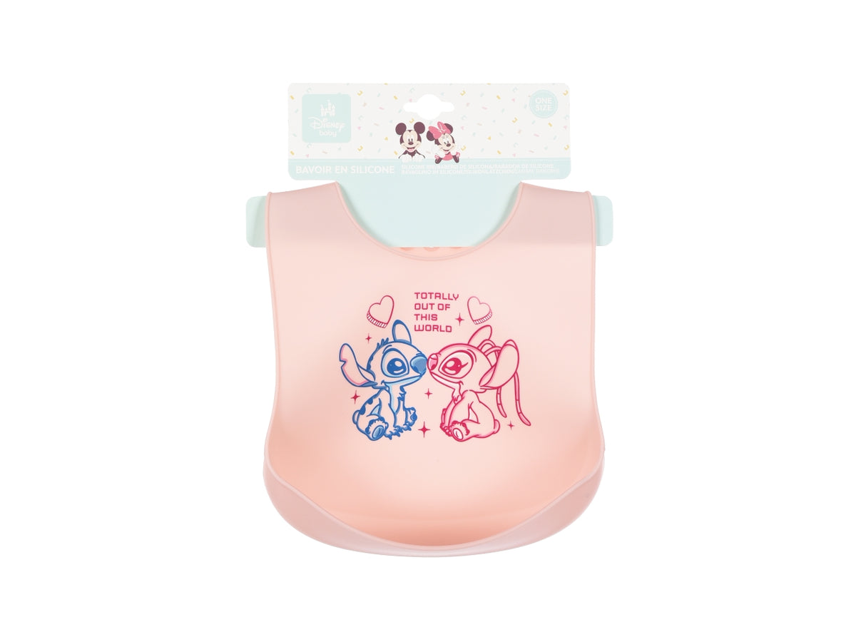 Lilo e stitch bavette 30x23cm silicone