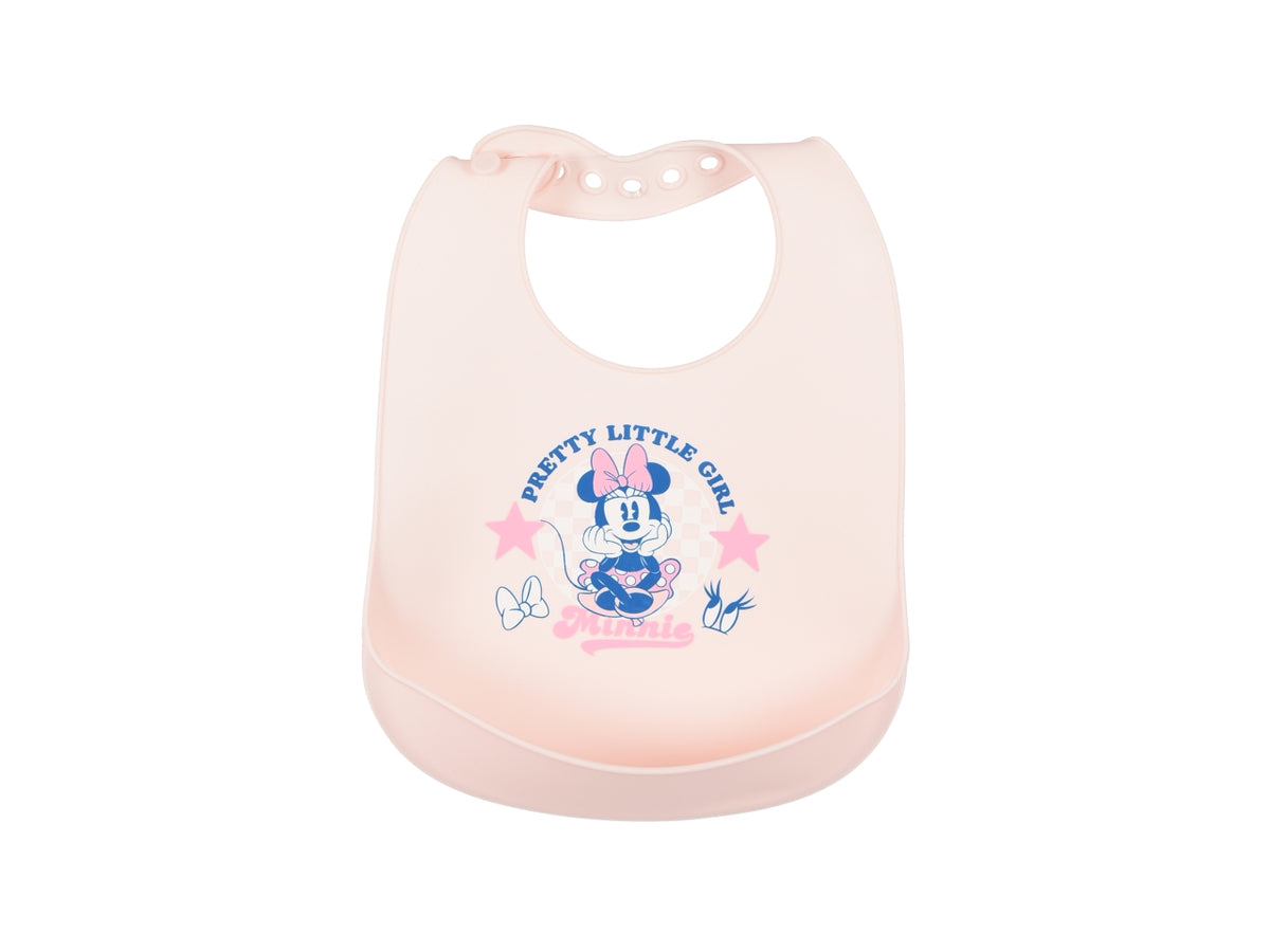 Minnie bavette 30x23cm silicone