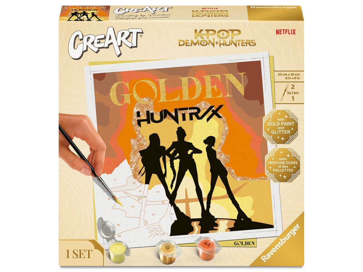 Creart serie trend square - k-pop demon hunters: golden