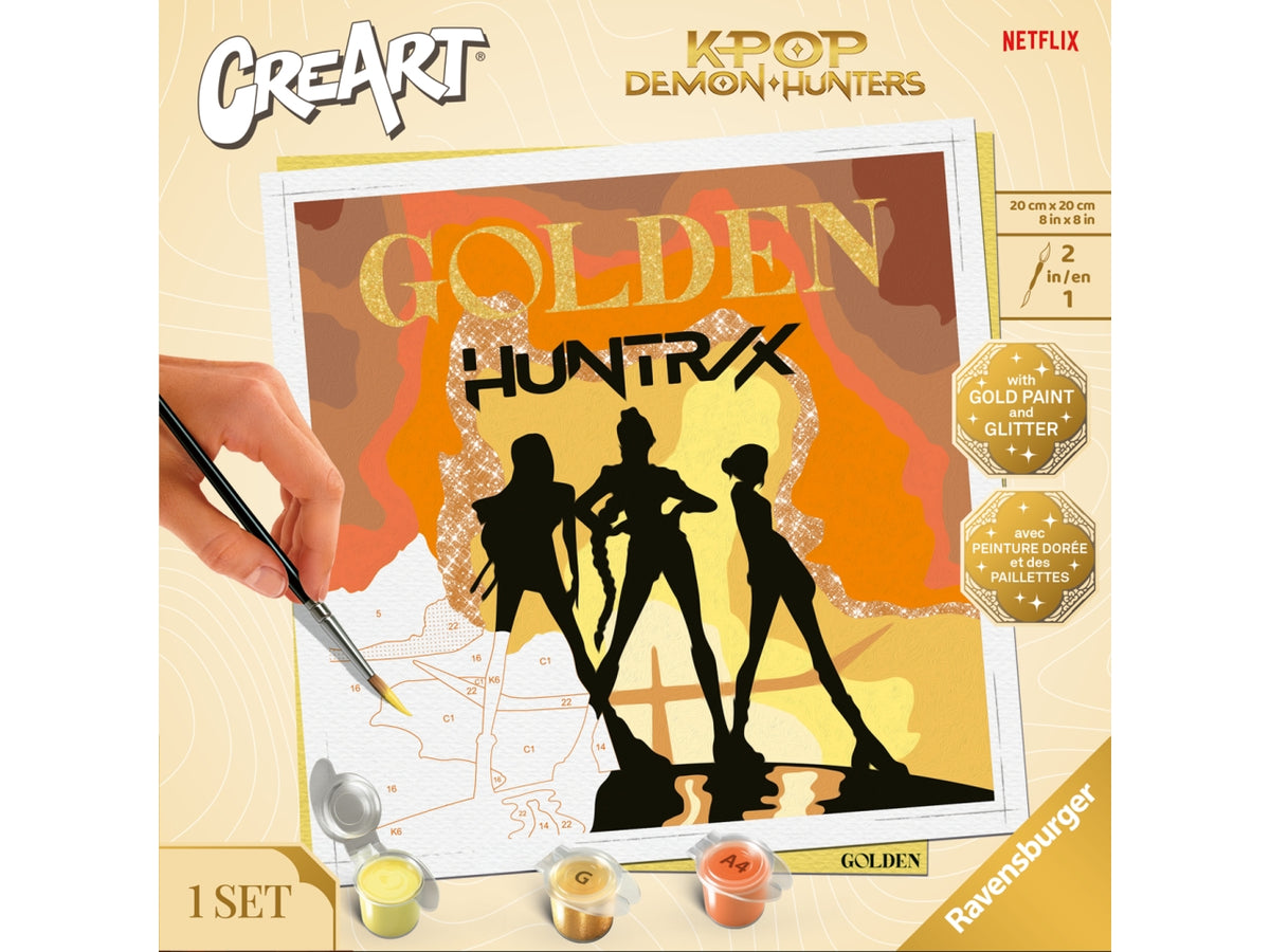Creart serie trend square - k-pop demon hunters: golden