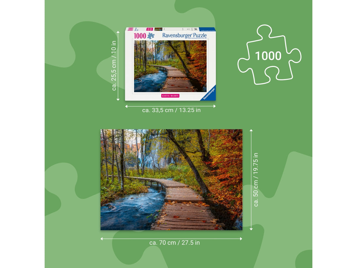 Puzzle Sentiero nel bosco autunnale 1000 pezzi