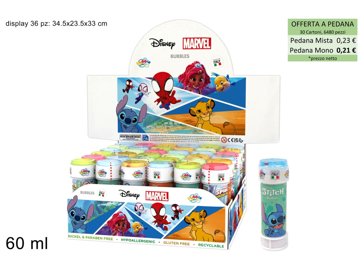Bolle di sapone marvel