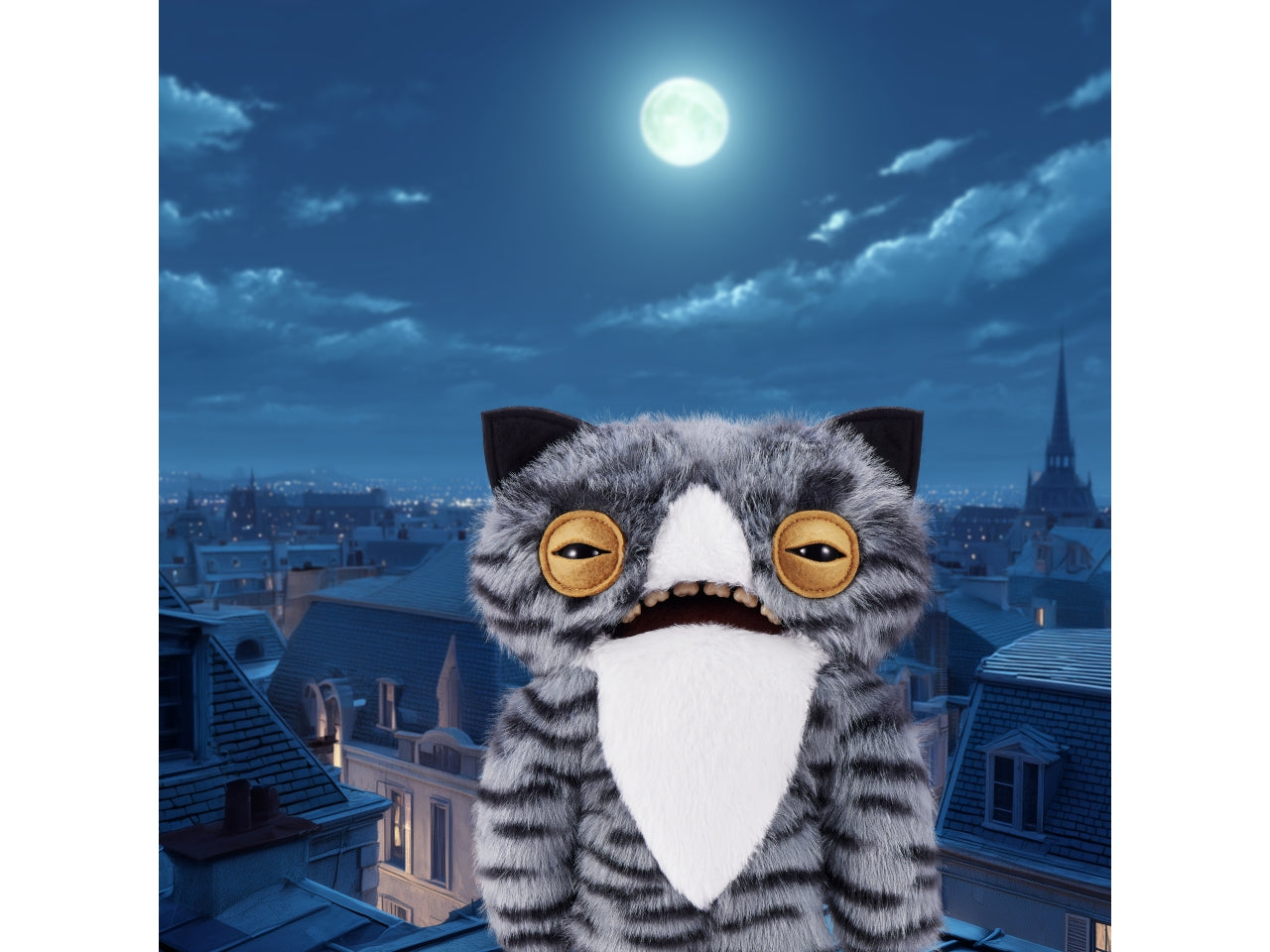 Peluche Fuggler Alley Cats da 22 cm