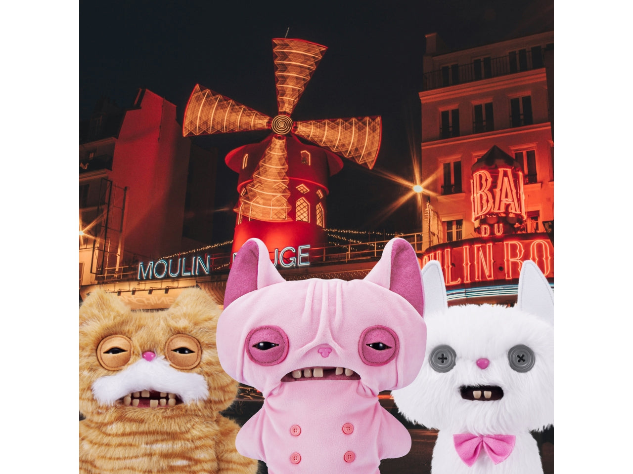 Peluche Fuggler Alley Cats da 22 cm