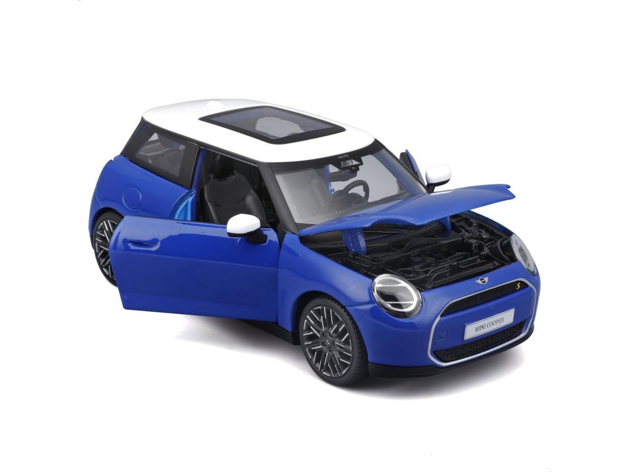 2024 mini cooper se (j01) scala1:24 blue