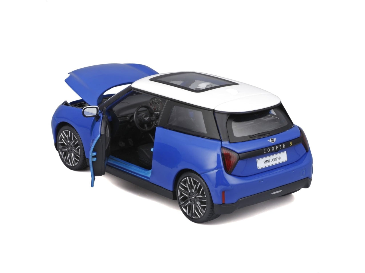 2024 mini cooper se (j01) scala1:24 blue