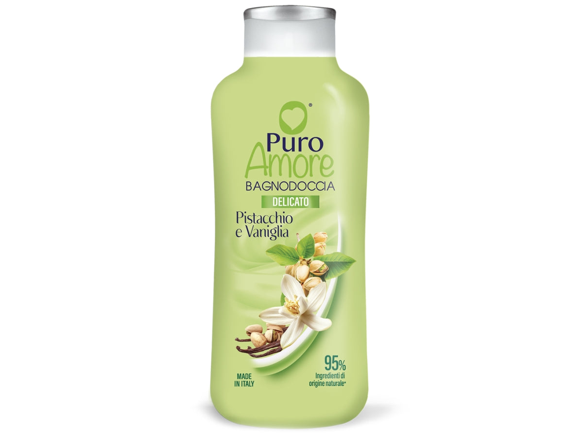 Puro Amore bagno doccia 650ml pistacchio e vaniglia $