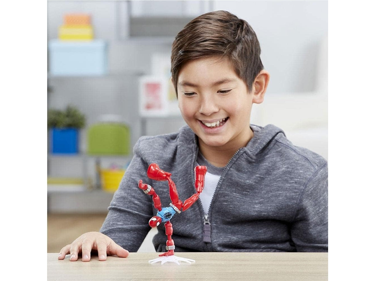Spiderman bend and flex scarlett action figure flessibile marvel