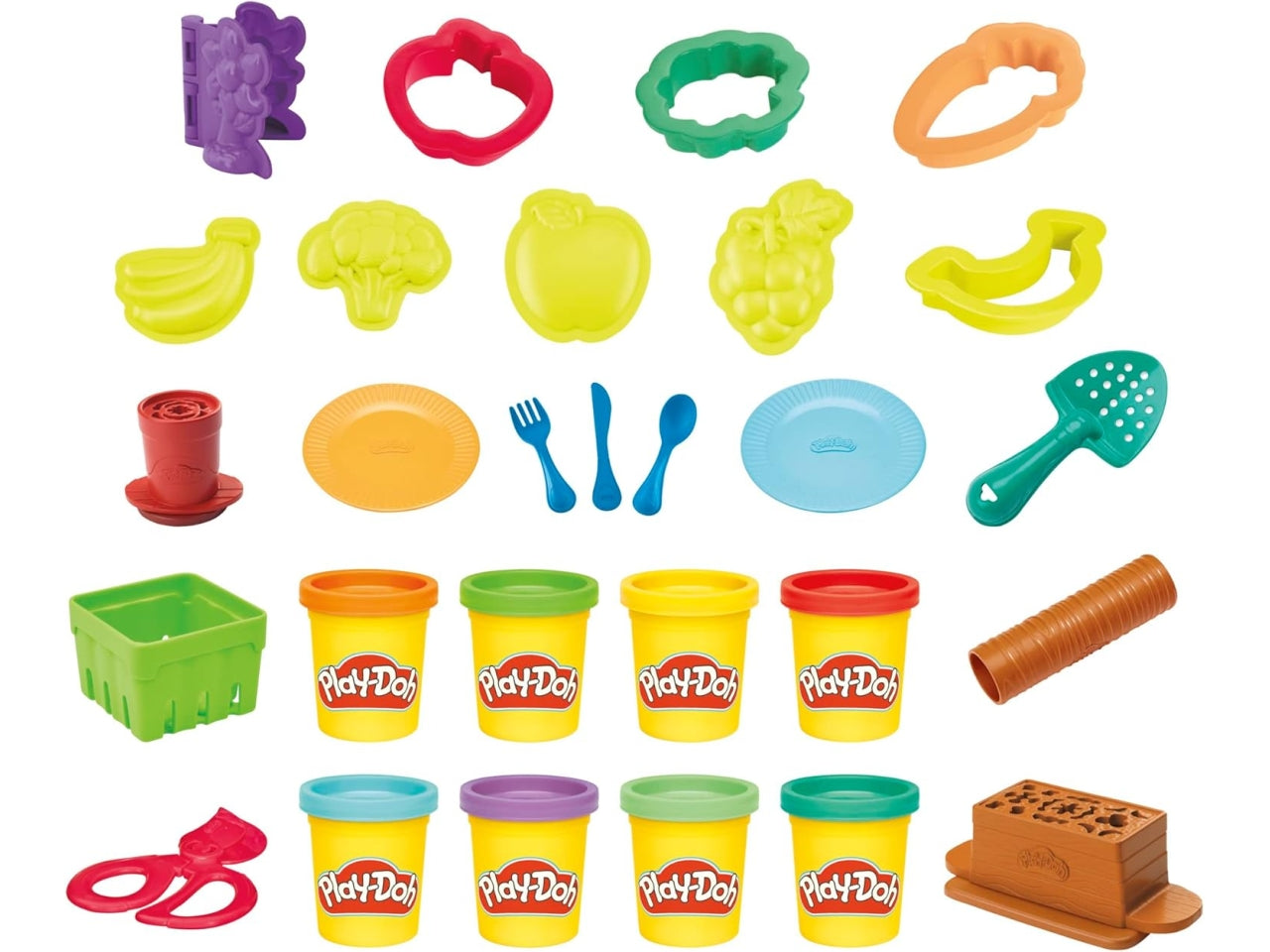 Playdoh garden set pasta da modellare gioco creativo