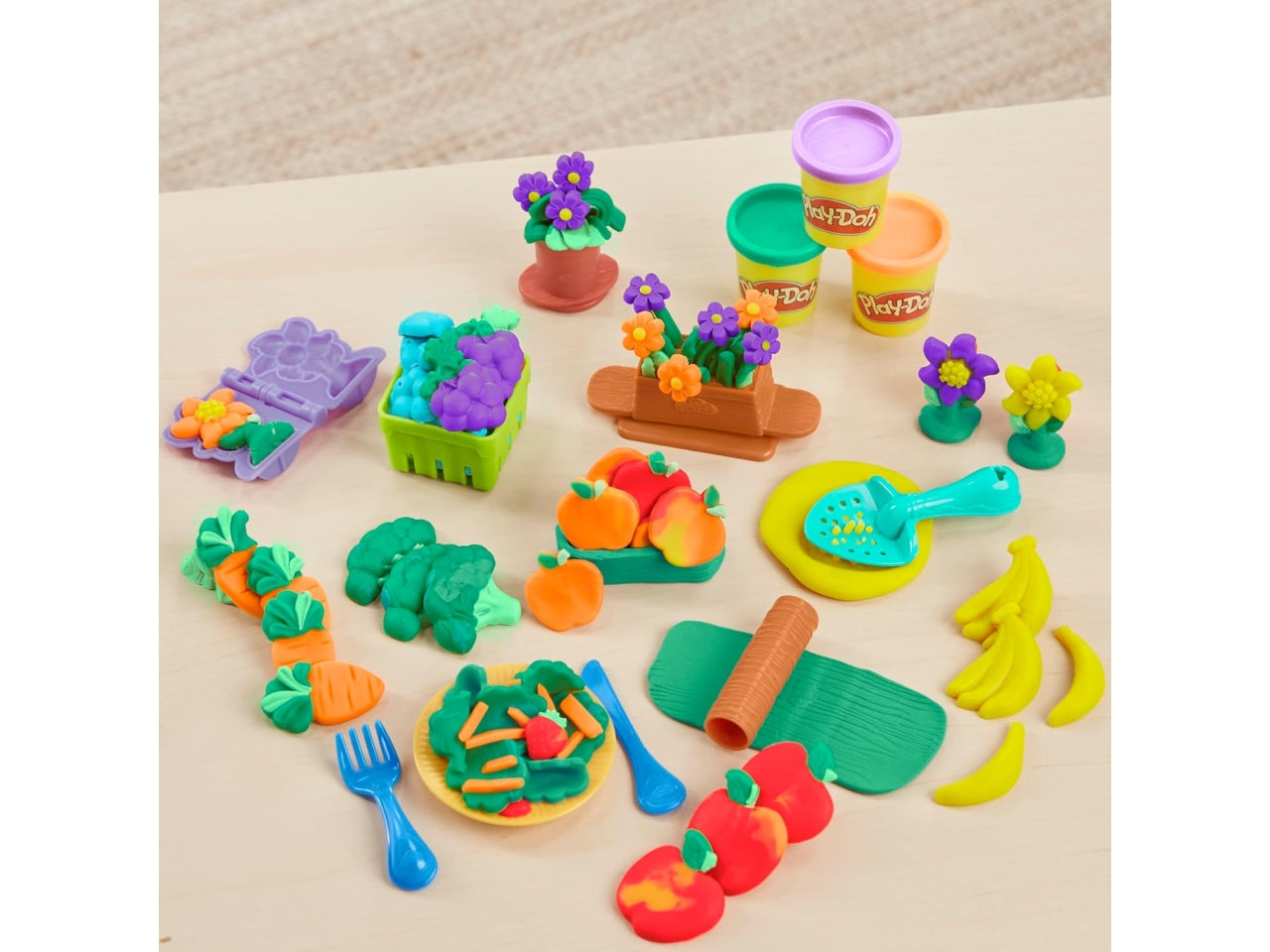 Playdoh garden set pasta da modellare gioco creativo