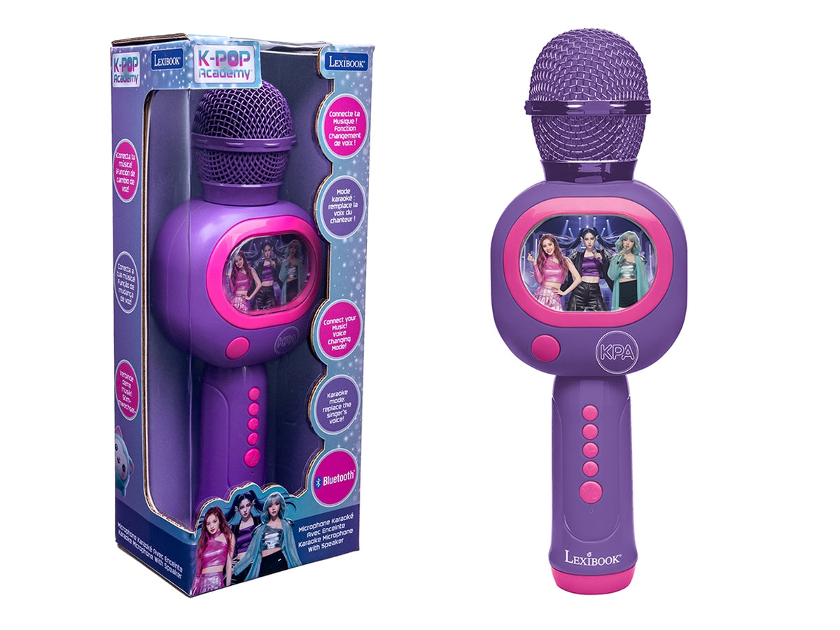 Microfono K-POP academy karaoke senza fili luminoso con altoparlante