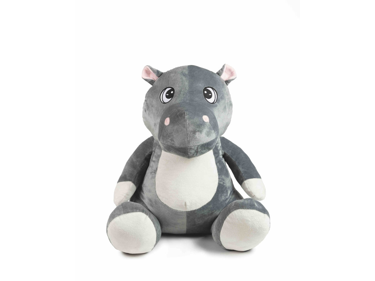 Peluche Ippopotamo seduto 55cm occhi ricamati cartoon