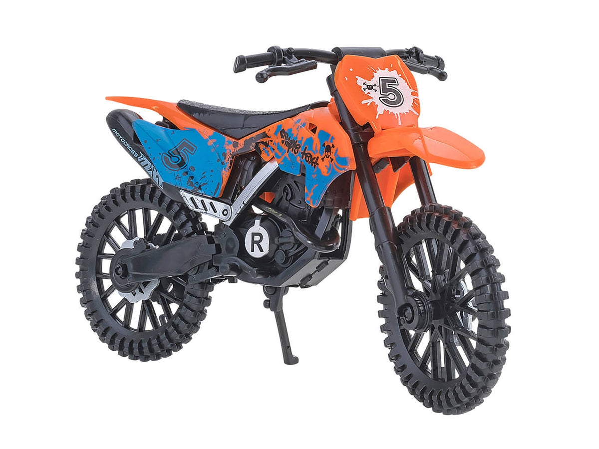 Motocross scala 1:12 3 colori assortiti
