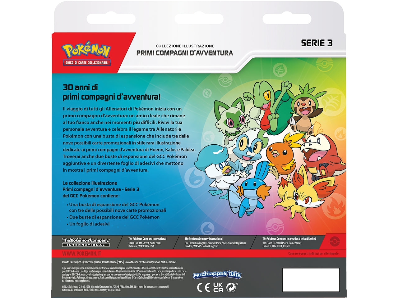 Pokemon collezione illustrata Primi Compagni d'Avventura serie 3 £