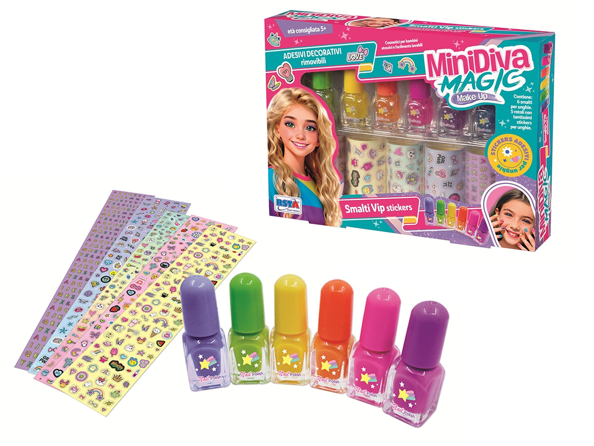 Set minidiva magic cosmetici 6 smalti