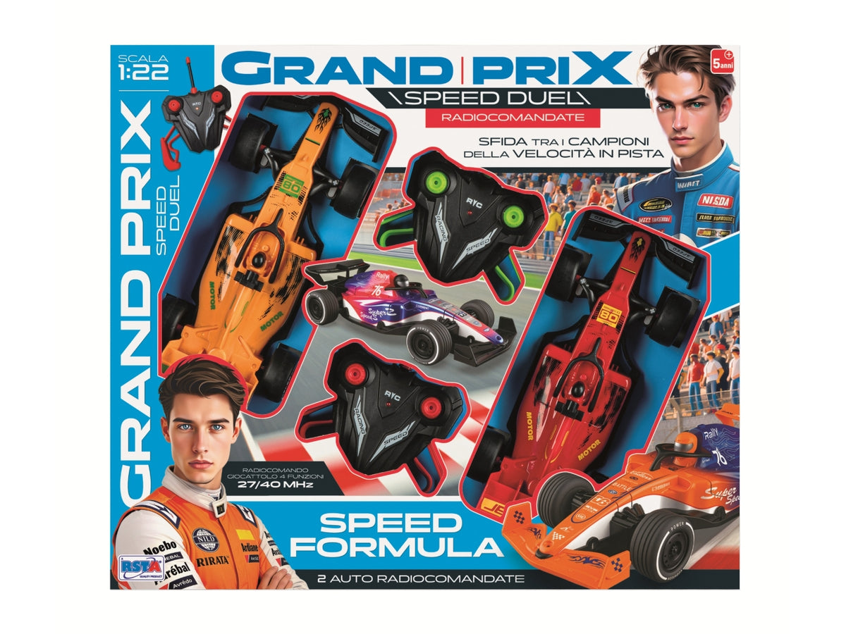 Playset 2 auto formula radiocomandate con 4 funzioni