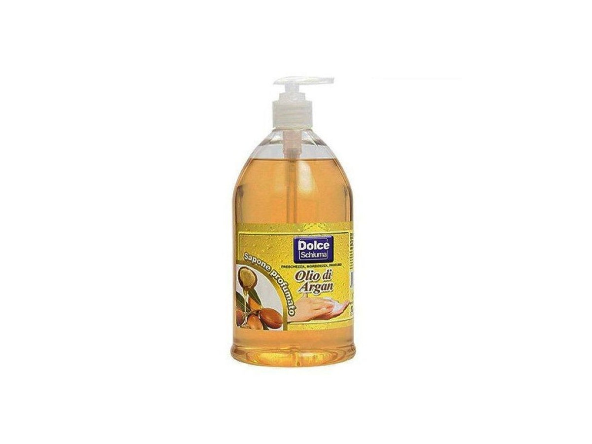 Dolce schiuma sapone liquido con dispenser da 1Lt argan $