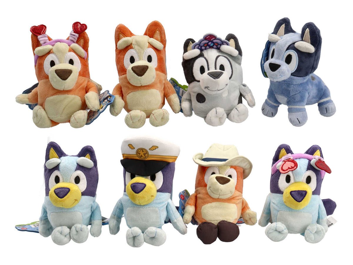 Bluey peluche 20cm disponibile in 7 assortimenti