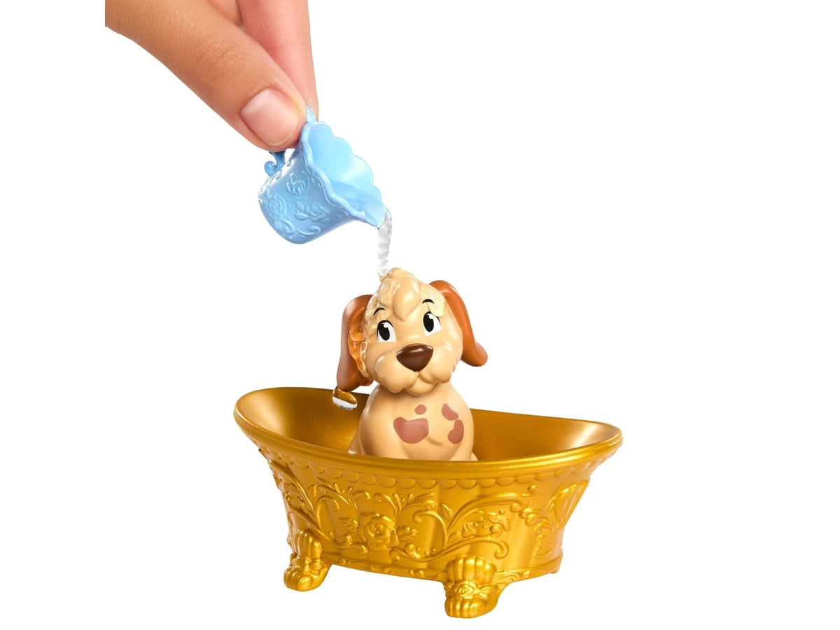 Disney princess belle bathe & brush dog playset
