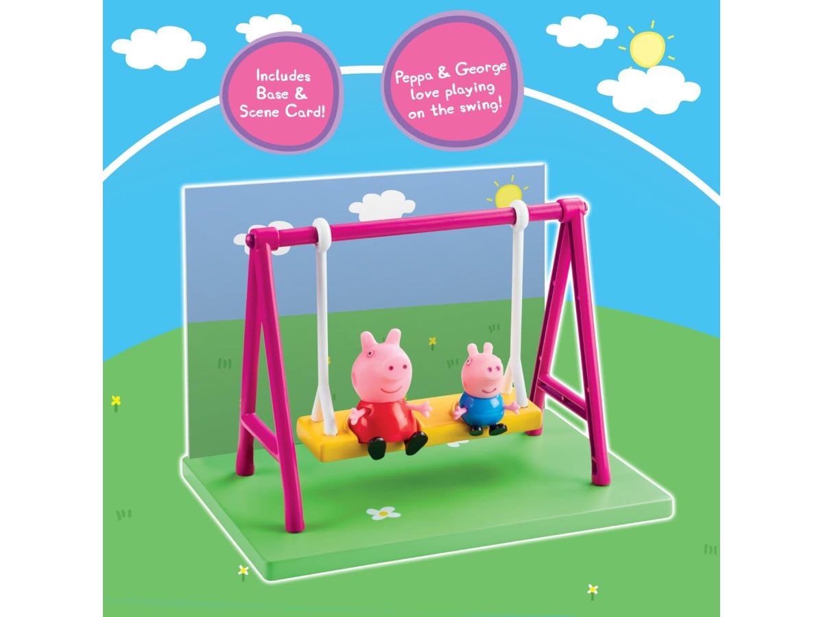 Peppa pig playset playground swing