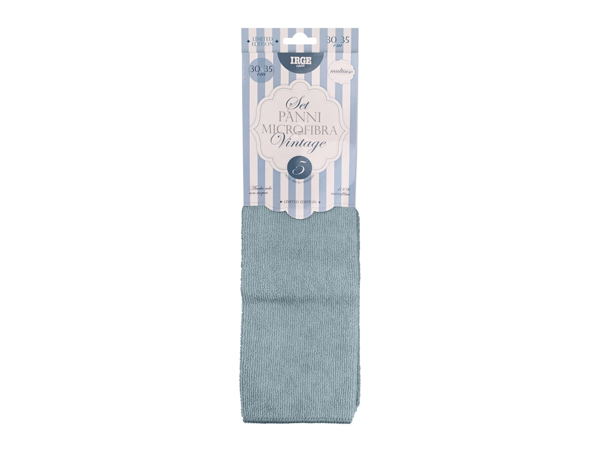 Irge panno microfibra 5 pezzi 30x35cm vint