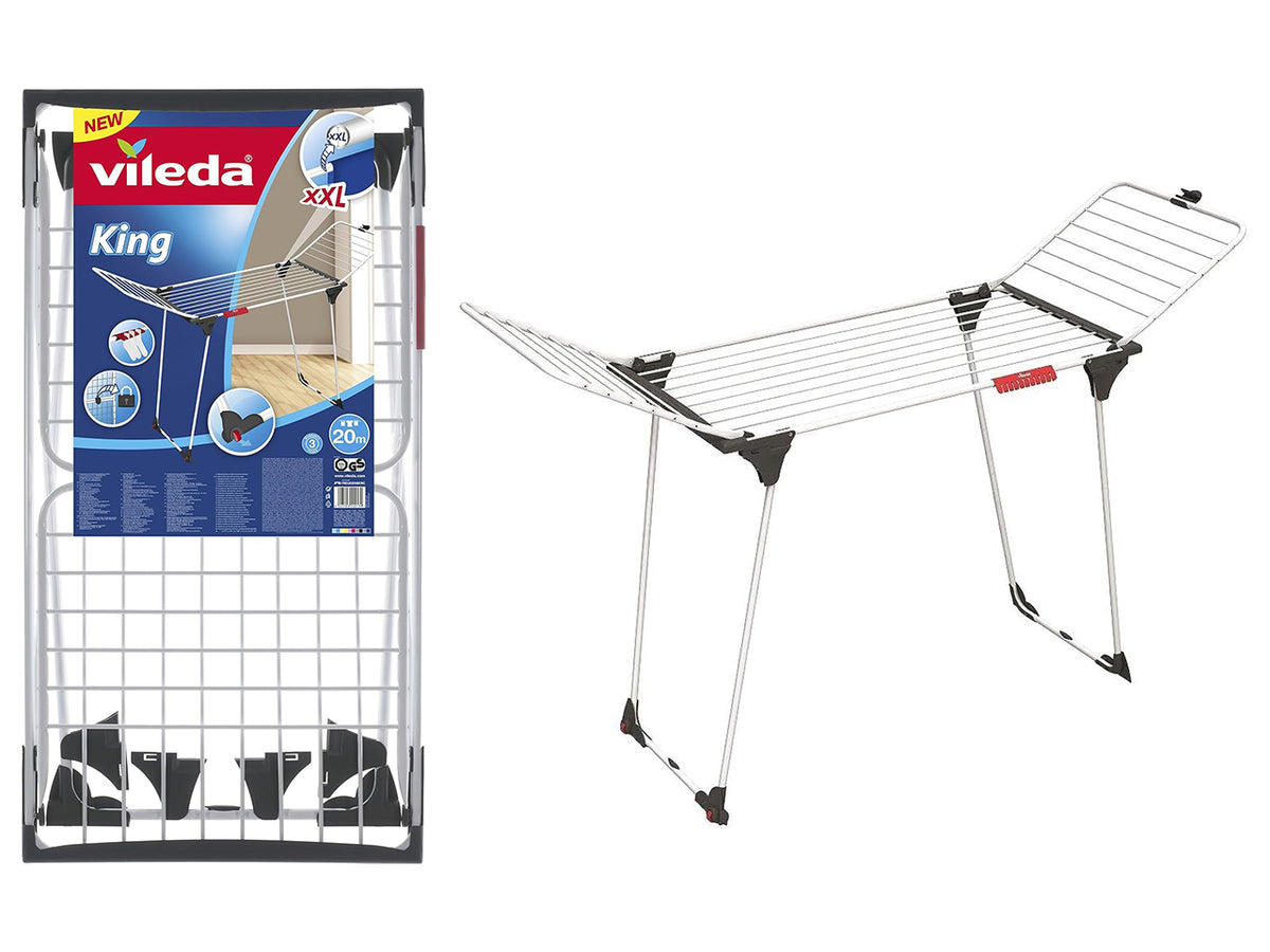 Stendibiancheria Vileda King 20mt lineari in acciaio