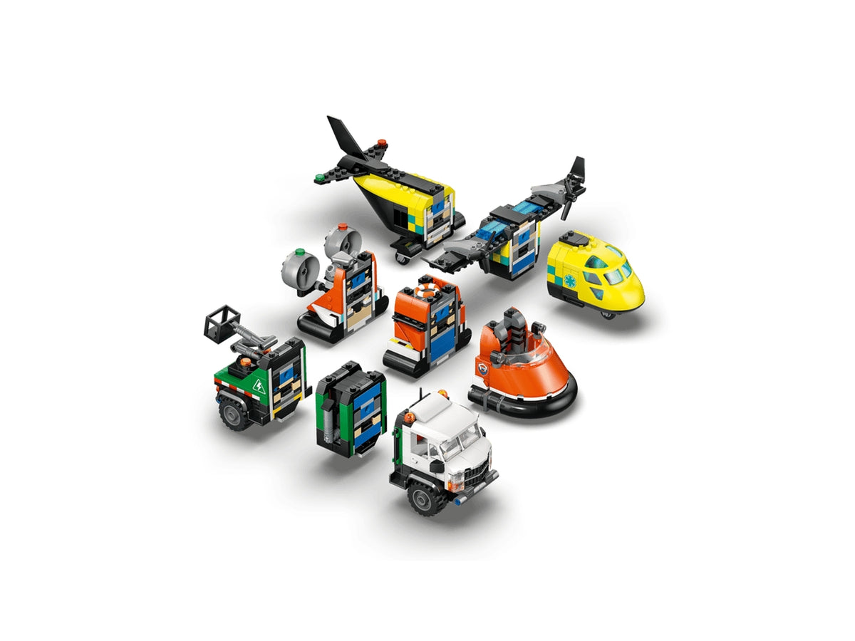 Lego City remix aereo camion e hovercraft