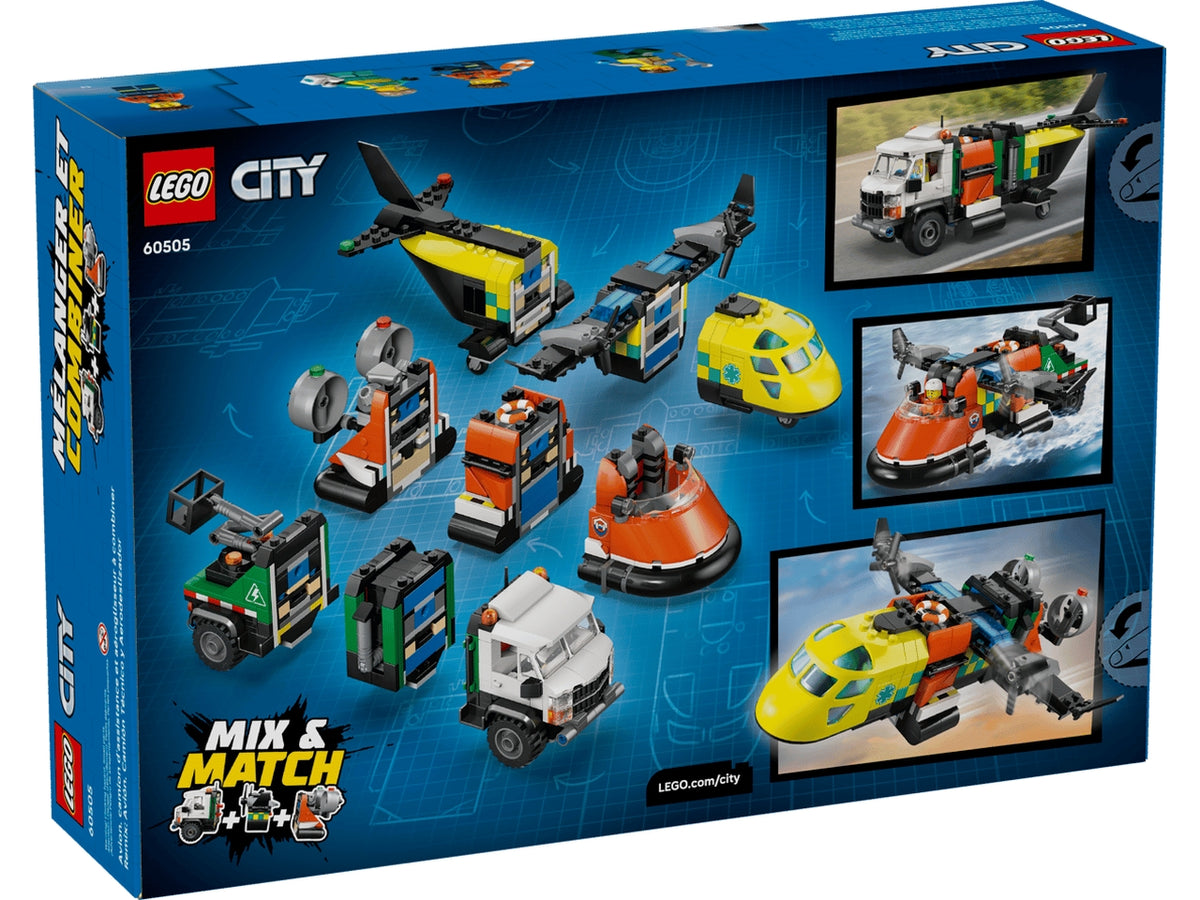 Lego City remix aereo camion e hovercraft