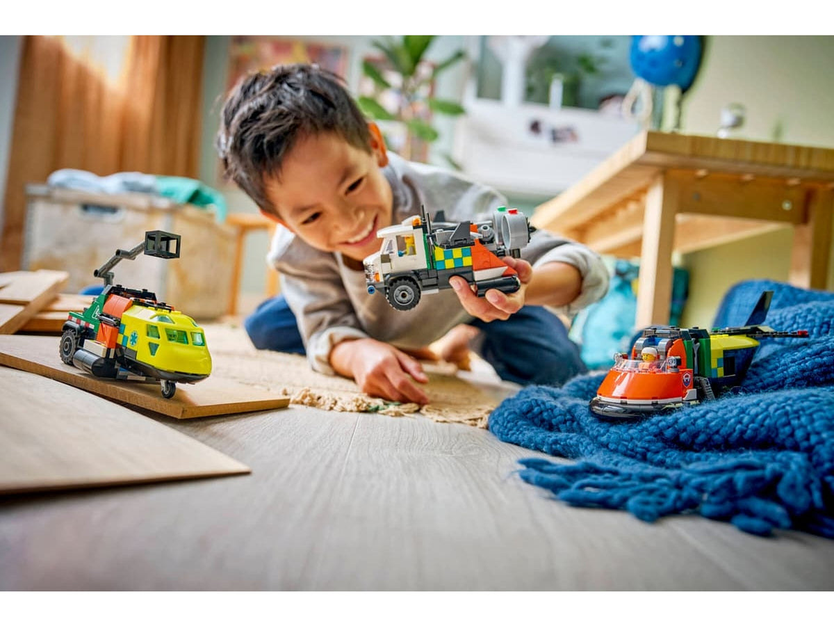 Lego City remix aereo camion e hovercraft