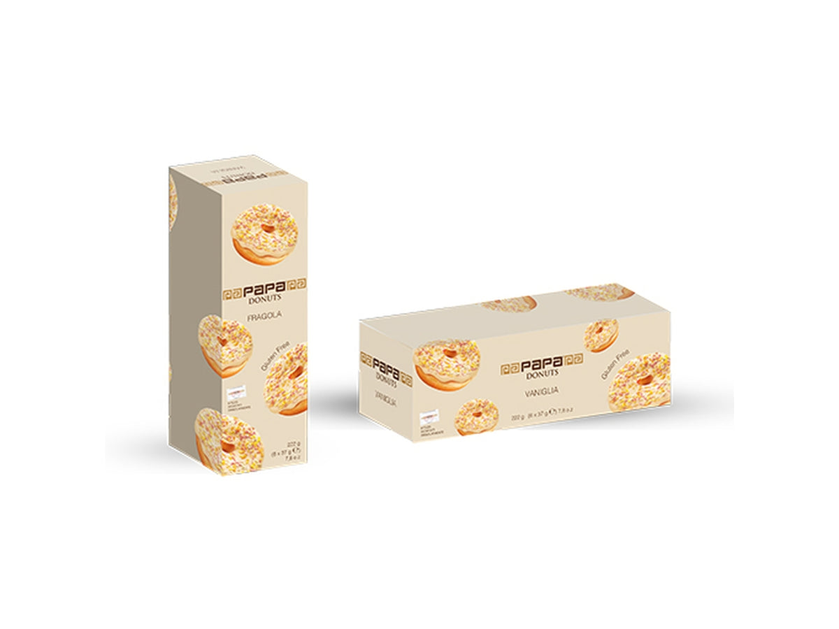 Papa donuts vaniglia astuccio 6 donuts