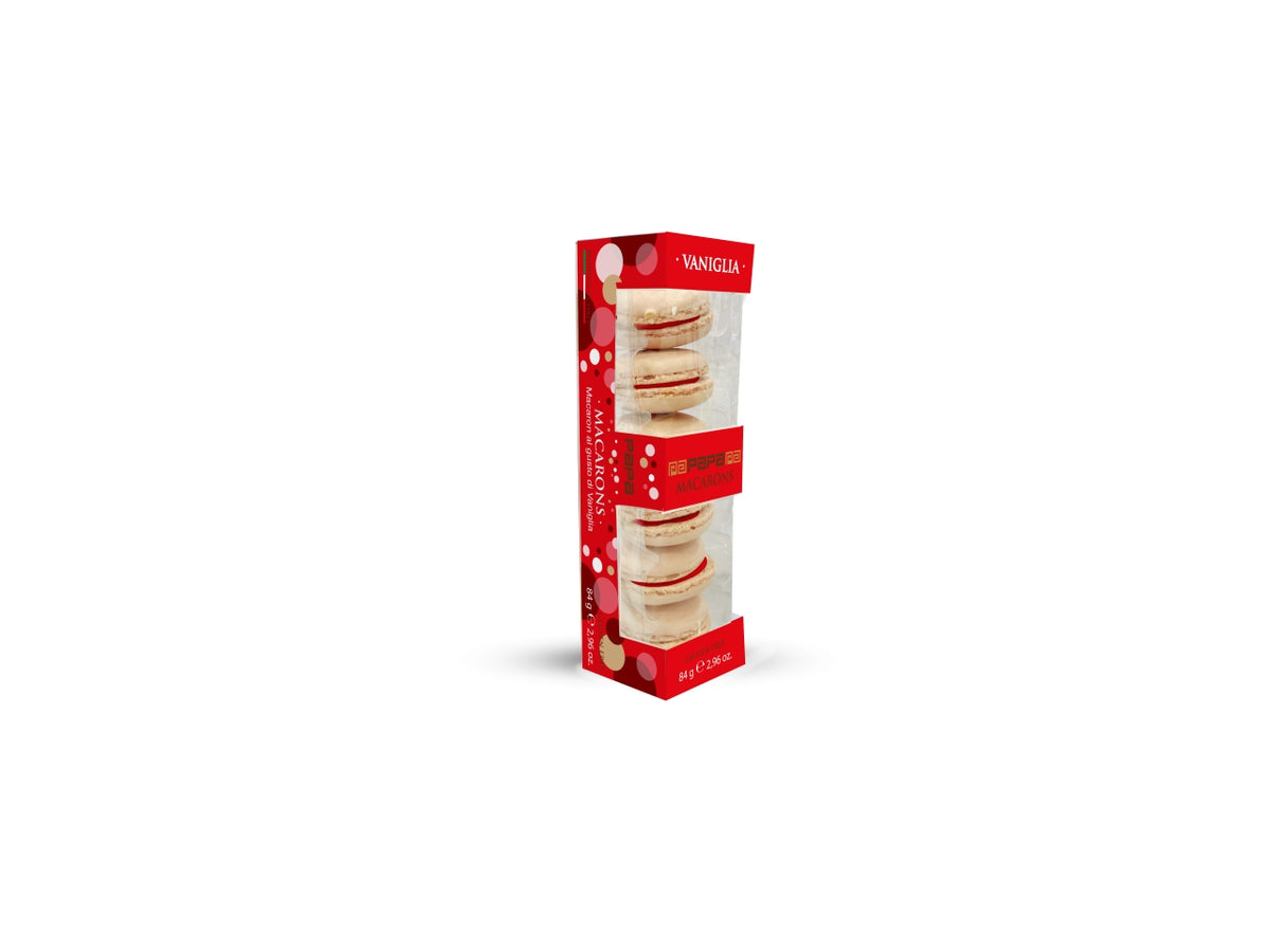 Papa macaron vaniglia rosso 6pz 84gr