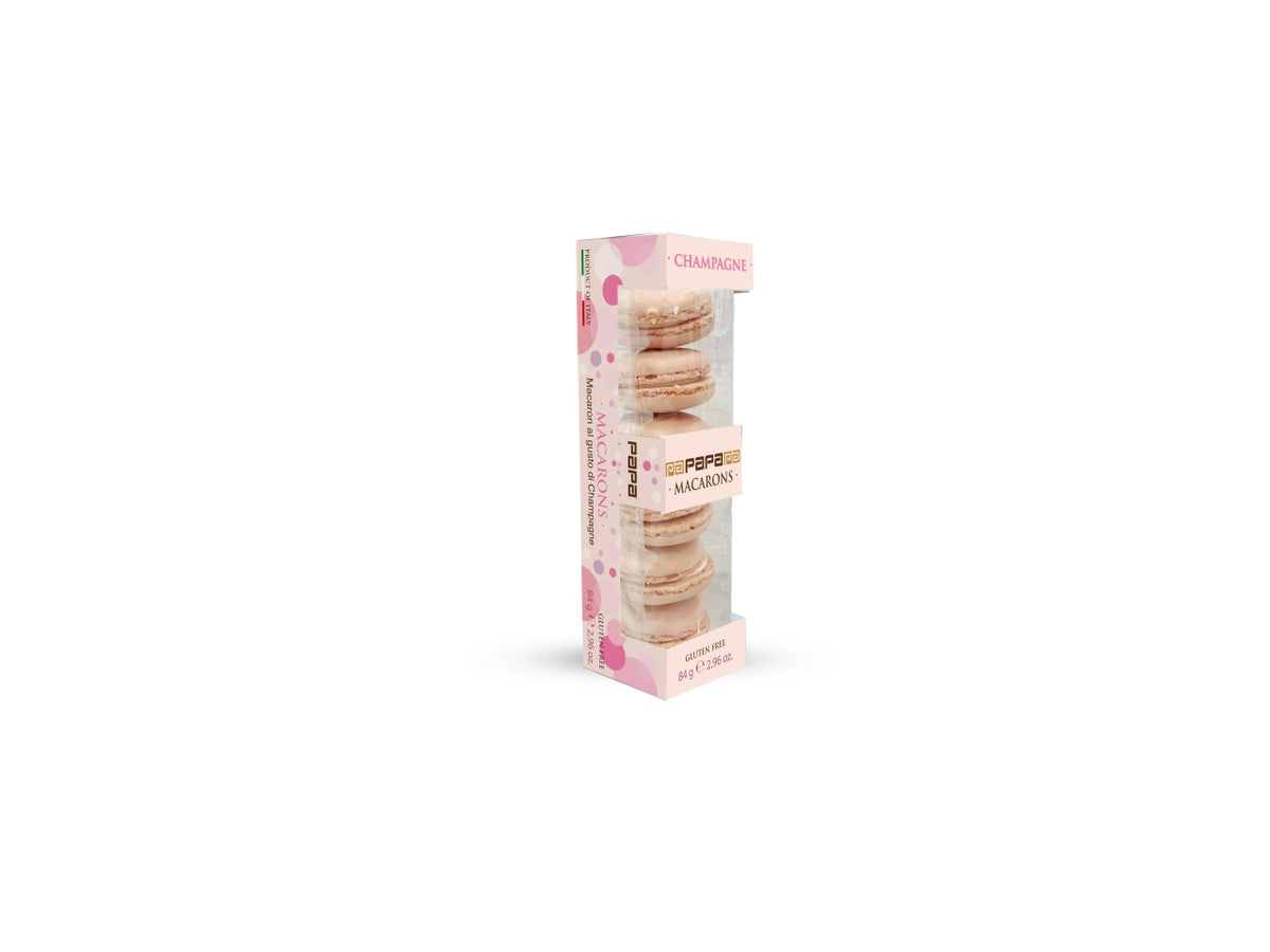 Papa macaron champagne astuccio da 6 macaron 84gr