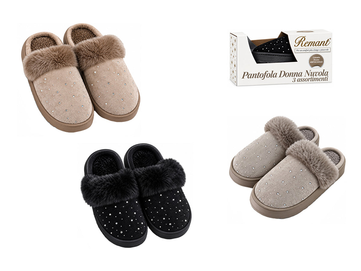 Pantofola donna nuvola taglia dalla 36 alla 41, colori assortiti