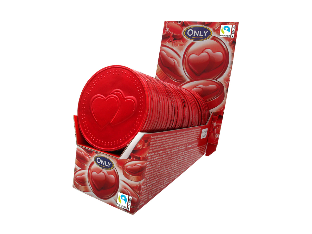 Talleri cuori di cioccolata al latte 2x36x21,5gr