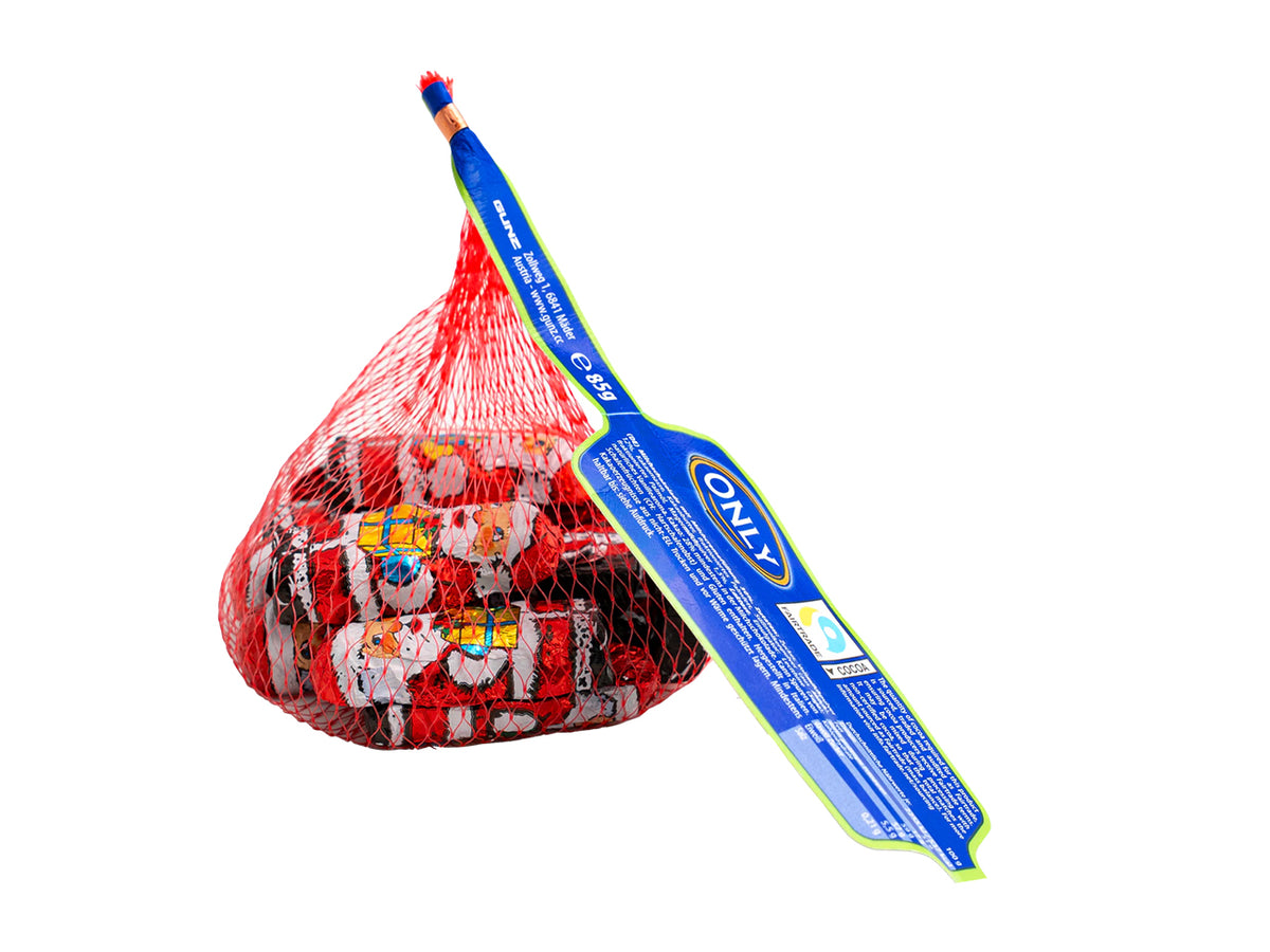 Babbi natale al cioccolato al latte con ripieno di crema al latte 85gr