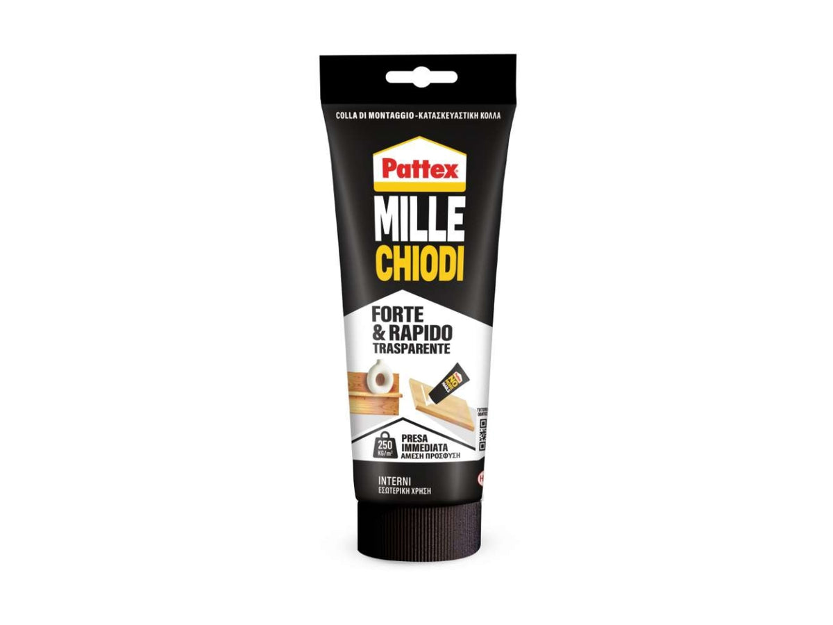 Pattex millechiodi forte e rapido trasparente 52gr