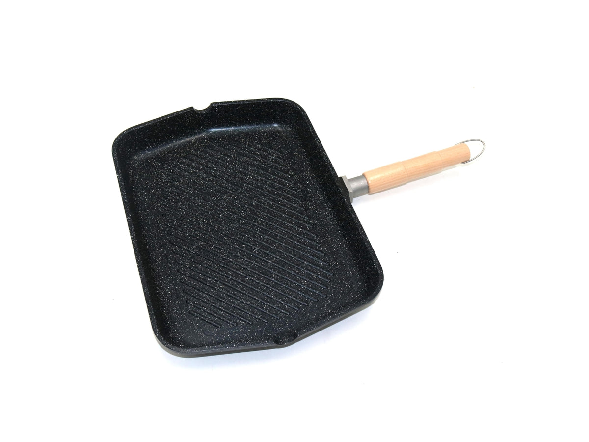 Super grill rettangolare 1 manico 40x30cm induzione
