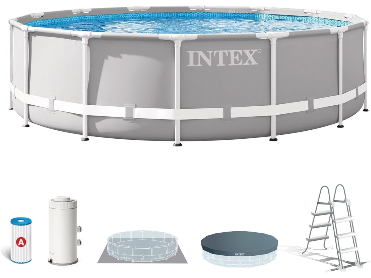 Intex piscina prisma frame con pompa e filtro 427x107cm
