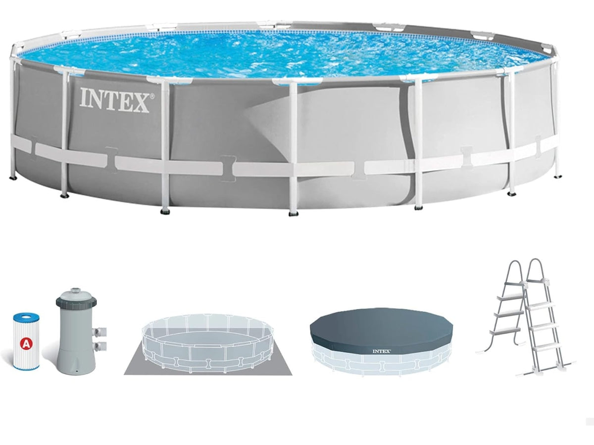Intex piscina prisma frame con pompa e filtro 457x107cm
