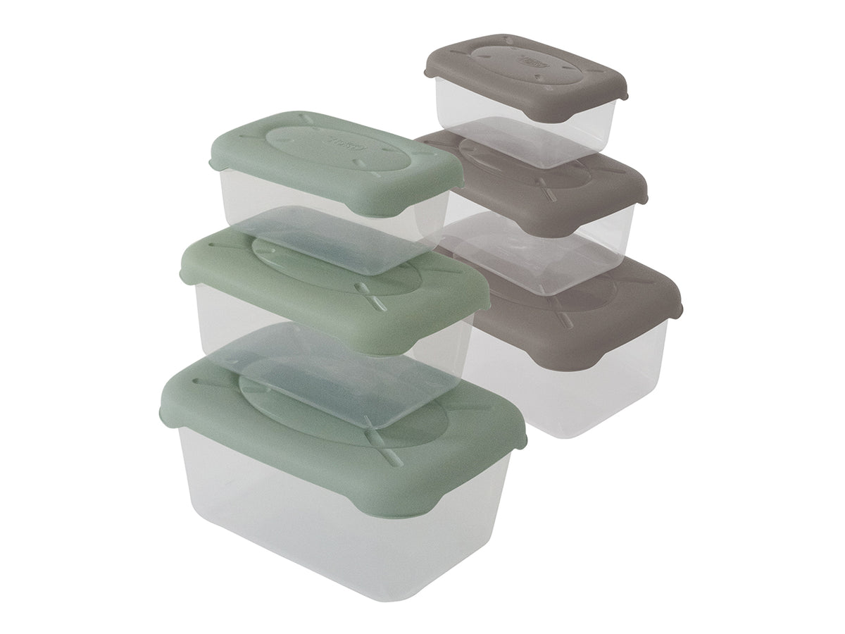 Contenitori Frigobella set 3 pezzi rettangolari, 0,50lt, 1lt e 1,90lt