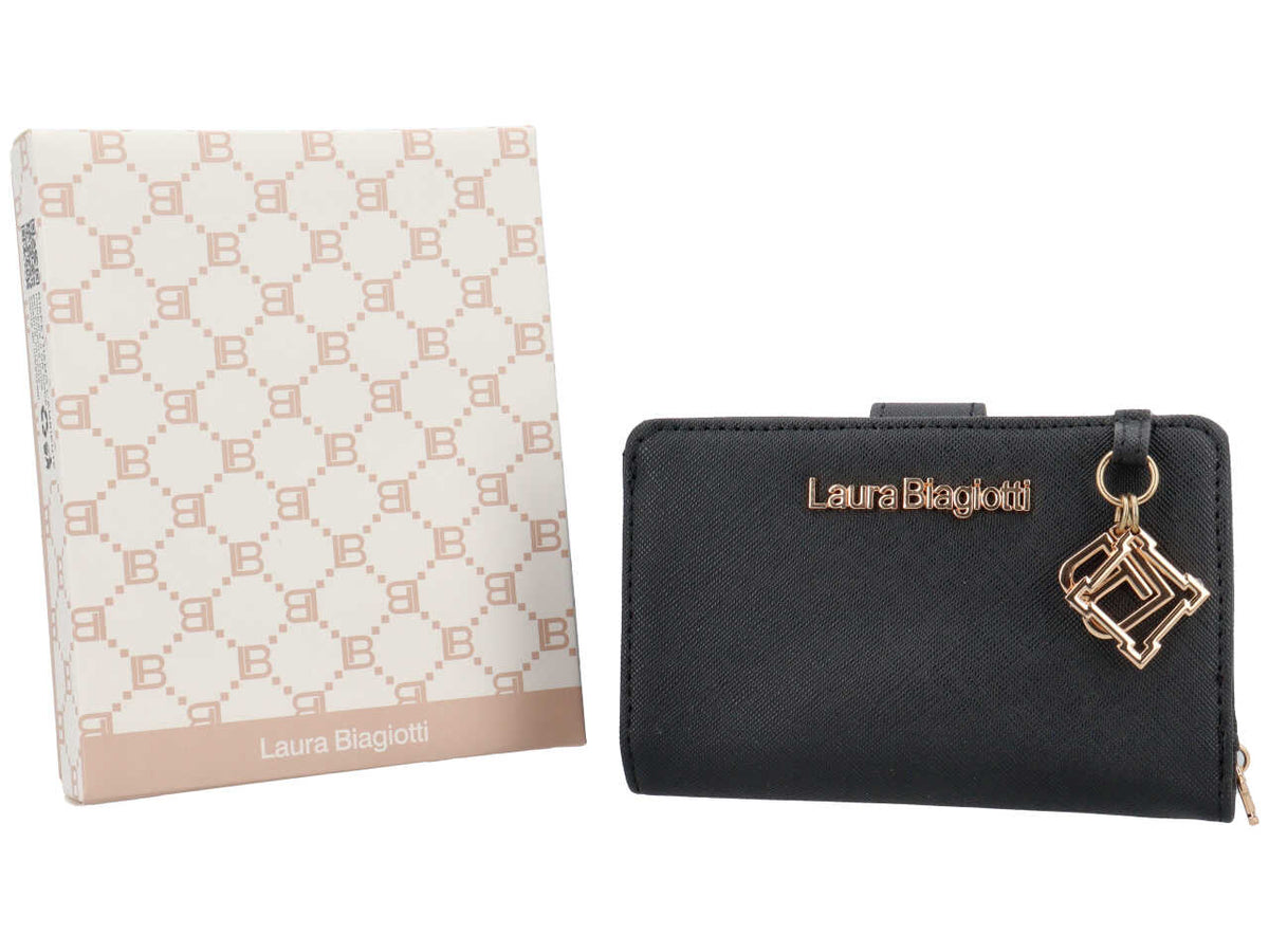 Laura Biagiotti portafogli fleurette mod.8 nero