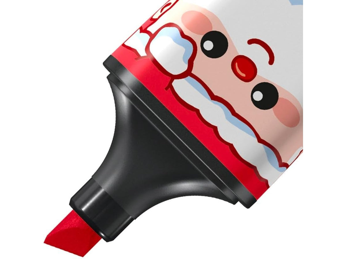 Stabilo Boss 5 mini evidenziatorei Frosty Friends natalizi con 3 bigliettini da colorare e personalizzare