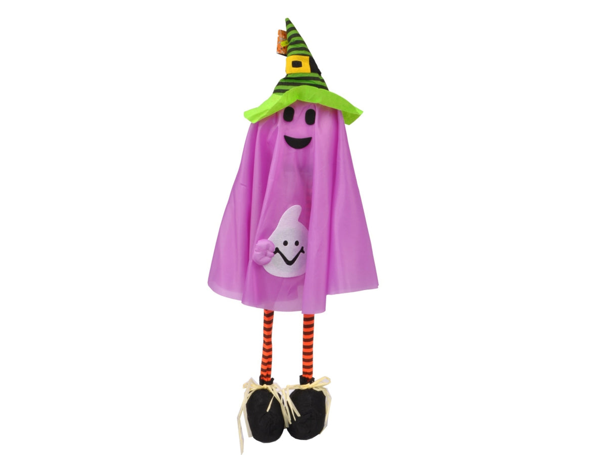 Decorazione fantasma gambelunghe 110cm, colori assortiti